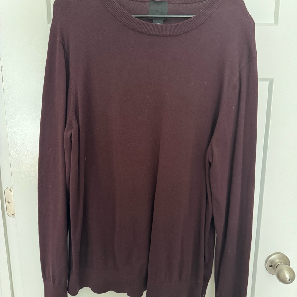 (3) H&M Men's Cotton Crewneck Sweaters